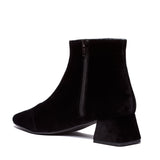 Immaculate Vegan - BLOOM DAHLIA FLAT HEELS BOOTS VELVET BLACK