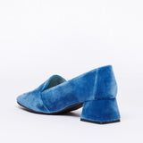 Immaculate Vegan - BLOOM IRIS MOCCASIN VELVET BLUE