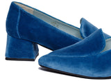 Immaculate Vegan - BLOOM IRIS MOCCASIN VELVET BLUE