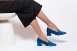 Immaculate Vegan - BLOOM IRIS MOCCASIN VELVET BLUE