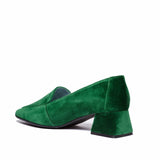 Immaculate Vegan - BLOOM IRIS MOCCASIN VELVET GREEN