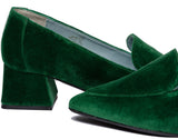 Immaculate Vegan - BLOOM IRIS MOCCASIN VELVET GREEN