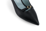 Immaculate Vegan - BLOOM Sixte Apple Leather Vegan Mules | Black UK3 / EU36 / US5