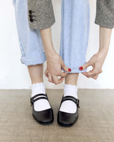 Immaculate Vegan - Bohema Blackberry Mary Jane Pumps black pumps made of grape-based vegan leather