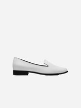 Immaculate Vegan - Bohema Lords Women's Grape Leather Vegan Loafers | White