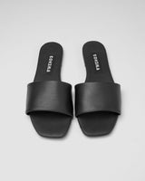 Immaculate Vegan - Bohema Mellow Slides Black vegan slides made of corn leather