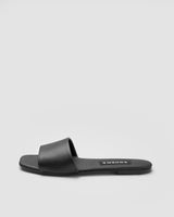 Immaculate Vegan - Bohema Mellow Slides Black vegan slides made of corn leather