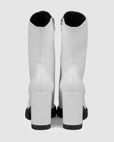 Immaculate Vegan - Bohema Ritual Boots White Vegea leather ankle boots