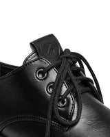 Immaculate Vegan - Bohema Sienna Squared Derbs Black made of Vegea grape leather
