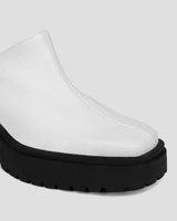 Immaculate Vegan - Bohema Squared Mule White made of Grape Leather