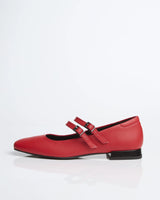 Immaculate Vegan - Bohema Strawberry Mary Jane Pumps red pumps made of grape-based vegan leather