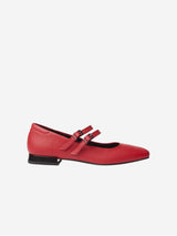 Immaculate Vegan - Bohema Strawberry Mary Jane Pumps red pumps made of grape-based vegan leather