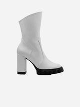 Immaculate Vegan - Bohema Ritual Women's Grape Vegan Leather Ankle Boots | White UK6.5 / EU40 / US8.5 / White