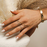 Immaculate Vegan - BLOOMTINE Illuminess™ Sterling Silver Starset Bangle | Silver