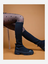 Immaculate Vegan - Prologue Shoes Bella Black Scuba Boot (Women)