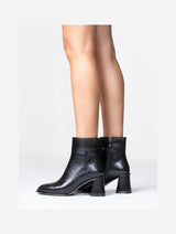 Immaculate Vegan - Prologue Shoes Alba Black Block Heel Boot (Women)