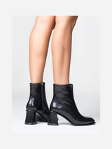 Immaculate Vegan - Prologue Shoes Alba Black Block Heel Boot (Women)