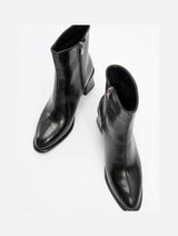 Immaculate Vegan - Prologue Shoes Alba Black Block Heel Boot (Women)