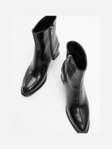 Immaculate Vegan - Prologue Shoes Alba Black Block Heel Boot (Women)