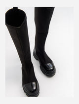 Immaculate Vegan - Prologue Shoes Bella Black Scuba Boot (Women)