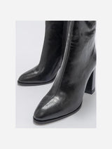 Immaculate Vegan - Prologue Shoes Jewel Black Pattern High Heel Boot (Women)