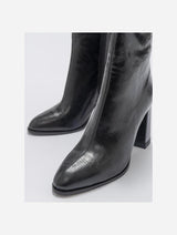 Immaculate Vegan - Prologue Shoes Jewel Black Pattern High Heel Boot (Women)