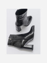 Immaculate Vegan - Prologue Shoes Jewel Black Pattern High Heel Boot (Women)