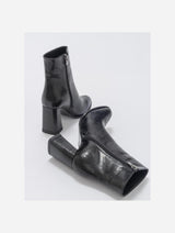 Immaculate Vegan - Prologue Shoes Jewel Black Pattern High Heel Boot (Women)