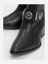 Immaculate Vegan - Prologue Shoes Kenda Black Buckle Block Heel Boot (Women)