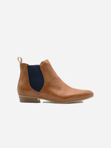 Immaculate Vegan - COG Laika Women's Grape Leather Vegan Ankle Boots | Camel UK2.5 / EU35 / US4.5