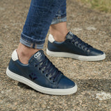 Immaculate Vegan - COG Winton Women's Vegan Trainers | Blue & White