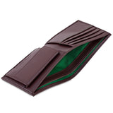 Immaculate Vegan - Watson & Wolfe Coin Wallet in Chestnut Brown and Emerald
