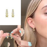Immaculate Vegan - BLOOMTINE Enchanting Flutterfly™ 14K Gold Vermeil Butterfly Huggies | Gold