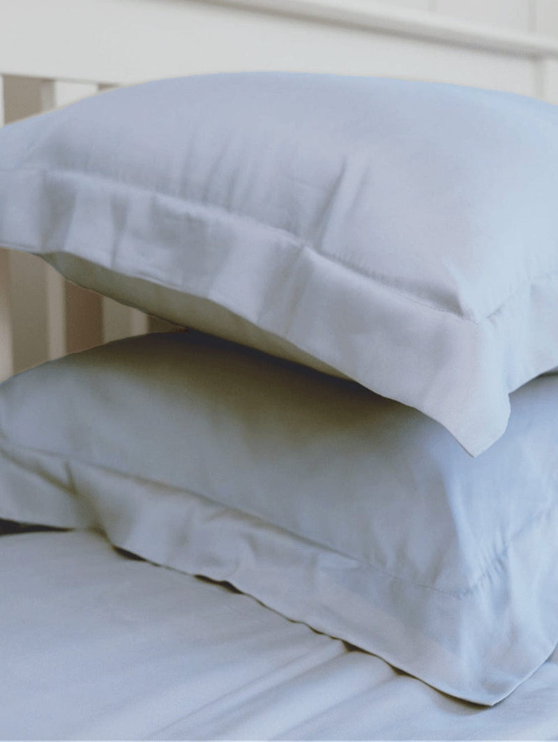 Ethical Bedding Fitted Sheet in Sky Blue (Eucalyptus Silk)