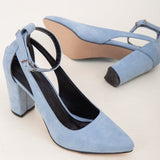 Immaculate Vegan - Forever and Always Shoes Colette - Baby Blue Suede Wedding Shoes