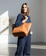 Immaculate Vegan - Totissimo Foldable Vegan Leather Tote Bag | Camel