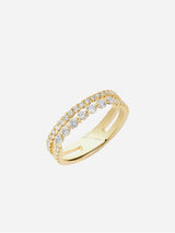 Immaculate Vegan - BLOOMTINE Illuminess™ Gold Vermeil Combi Stack Ring