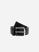 Immaculate Vegan - Green Laces Bo Silver Buckle Vegan Belt | Black