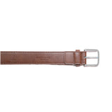 Immaculate Vegan - Green Laces Bo belt chestnut silver buckle