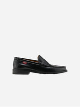 Immaculate Vegan - Zeta Shoes Braga Unisex Olive Leather Loafers | Black