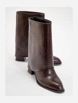 Immaculate Vegan - Prologue Shoes Ellas Burgundy Chunky Heel Boot (Women)