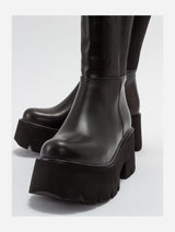Immaculate Vegan - Prologue Shoes Solo Black Platform Boot (Women)