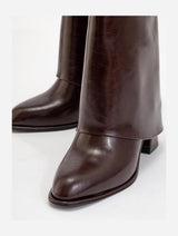 Immaculate Vegan - Prologue Shoes Ellas Burgundy Chunky Heel Boot (Women)