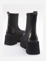 Immaculate Vegan - Prologue Shoes Bray Black Patent Chunky Boot (Women)