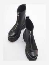 Immaculate Vegan - Prologue Shoes Bray Black Patent Chunky Boot (Women)