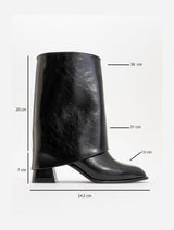 Immaculate Vegan - Prologue Shoes Ellas Black Chunky Heel Boot (Women)