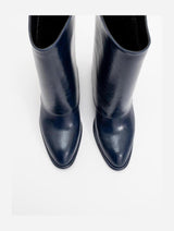 Immaculate Vegan - Prologue Shoes Ellas Navy Chunky Heel Boot (Women)