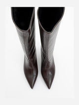 Immaculate Vegan - Prologue Shoes Cassandra Brown Cilt High‑Heel Boot (Women)