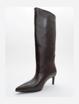 Immaculate Vegan - Prologue Shoes Cassandra Brown Cilt High‑Heel Boot (Women)