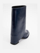 Immaculate Vegan - Prologue Shoes Ellas Navy Chunky Heel Boot (Women)